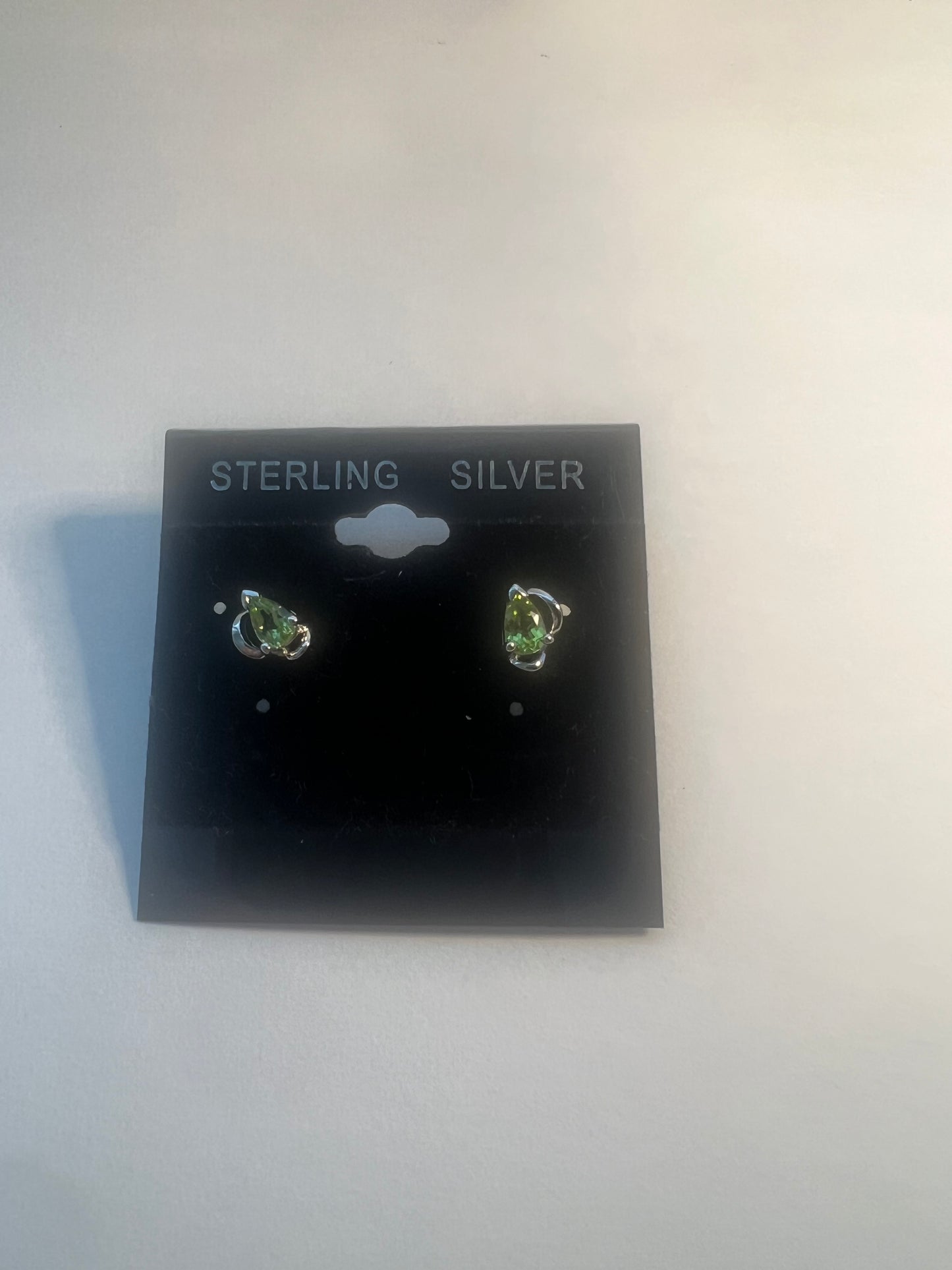 Peridot Stone Sterling Silver Jewelry